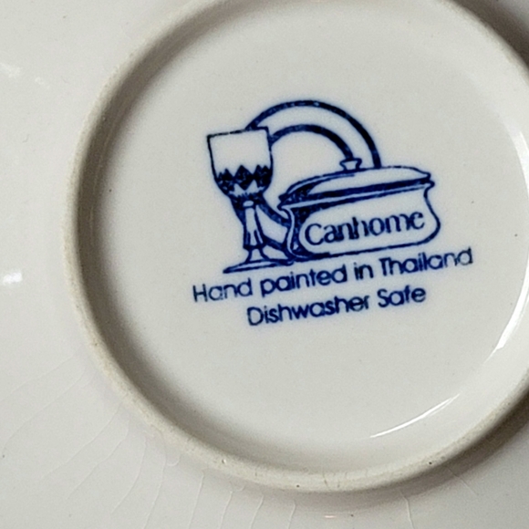 Canhome Hand-Painted Ceramic Espresso Cup and Saucer Set (4 Sets) - Picture 4 of 7